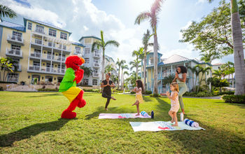 Sesame Street Sunrise Yoga at Beaches Resorts. 