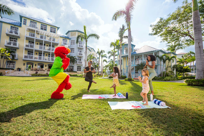 Sesame Street Sunrise Yoga at Beaches Resorts. Sesame Street Sunrise Yoga at Beaches Resorts.