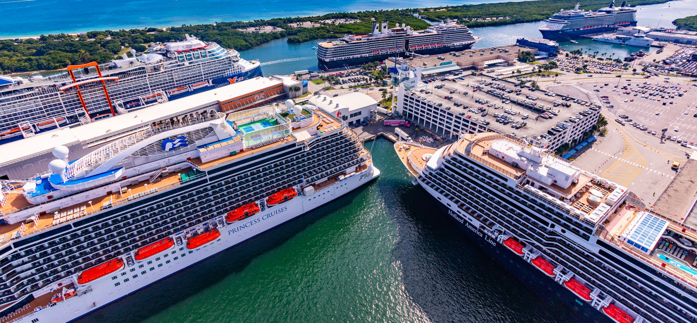 Image: Port Everglades now features more than 40 artworks commissioned by the Broward County Cultural Division. (Photo Credit: Broward County)