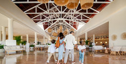 A family arrives at the Wyndham Alltra Punta Cana