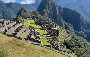 The impressive Inca sacred city of Machu Picchu was built in the 15th century.