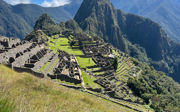 The impressive Inca sacred city of Machu Picchu was built in the 15th century.