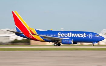Southwest plane taking off