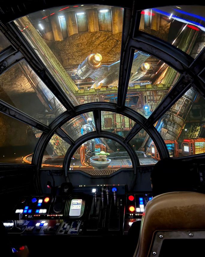 Madalorian & Grogu cockpit. Madalorian & Grogu cockpit.