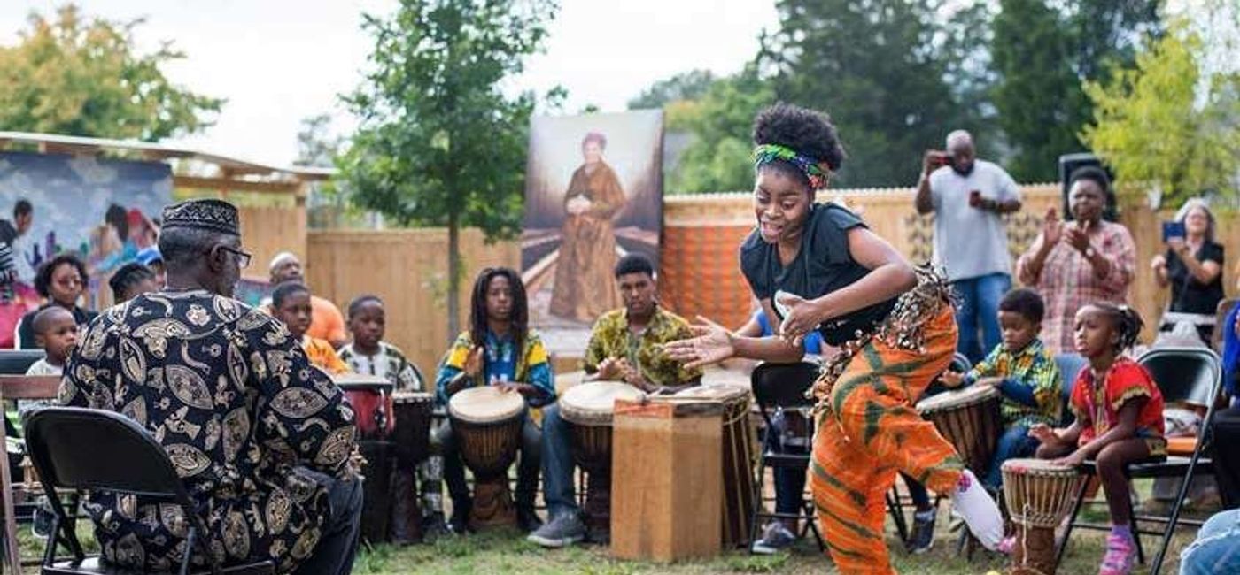 Image: Event being held in Historic West End in Charlotte. (Photo Credit: Historic West End Partners)