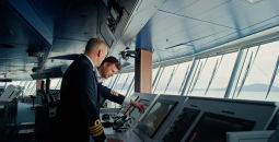 Bridge of a Holland America Cruise Ship