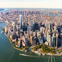 Aerial view of Manhattan in New York City