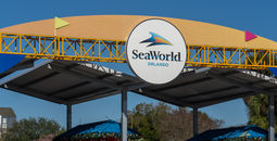 SeaWorld Orlando entrance.