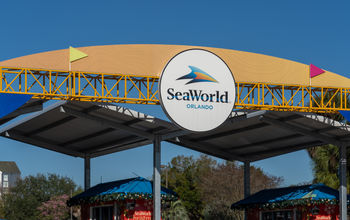 SeaWorld Orlando entrance.