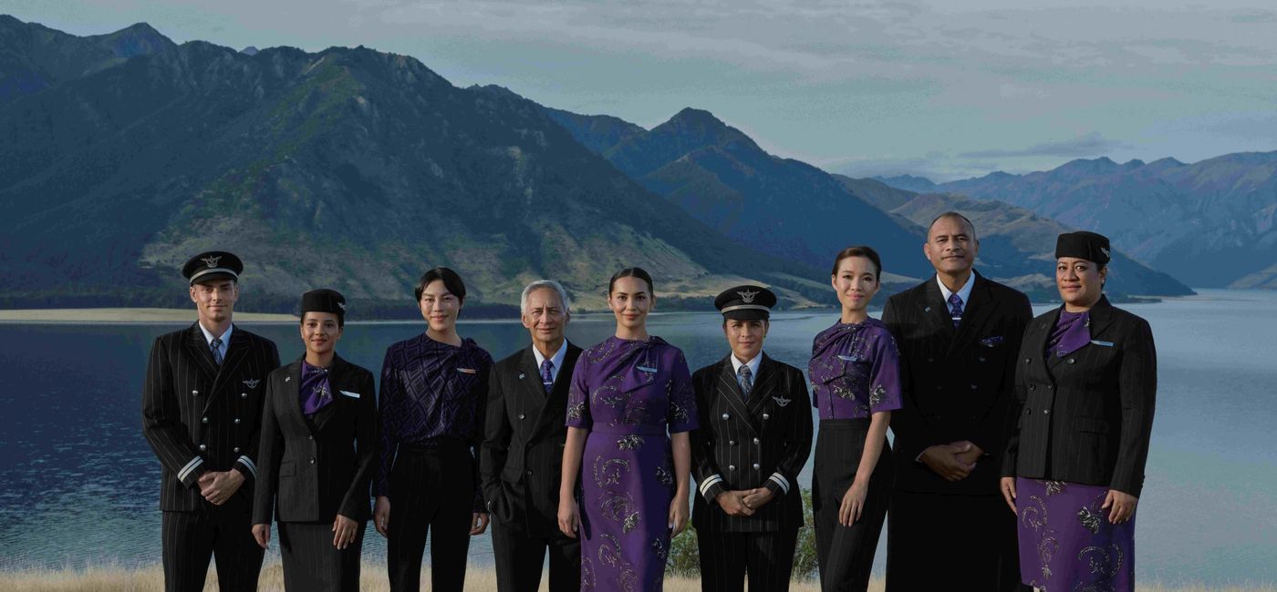 Image: Une pièce centrale de la collection, une chemise appelée The Collective Thread (le fil commun), peut être portée par tous les membres d’équipage (Source: Courtesy Air New Zealand)