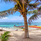 Mahahual, Mexico, beach in Mahahual, Caribbean ocean, Mexican Caribbean