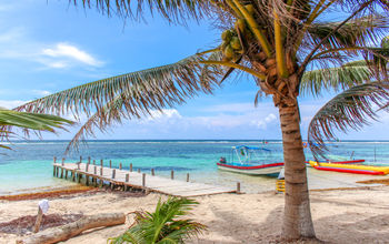 Mahahual, Mexico, beach in Mahahual, Caribbean ocean, Mexican Caribbean