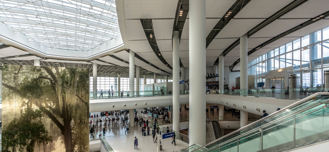 Image: Louis Armstrong New Orleans International Airport (photo via New Orleans & Company)