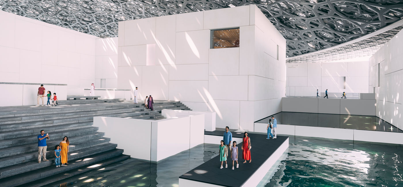Image: The Waterfront at the Louvre Abu Dhabi (Photo Credit: © Department of Culture and Tourism, Abu Dhabi)