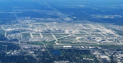 Chicago O'Hare airport aerial