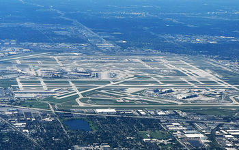 Chicago O'Hare airport aerial