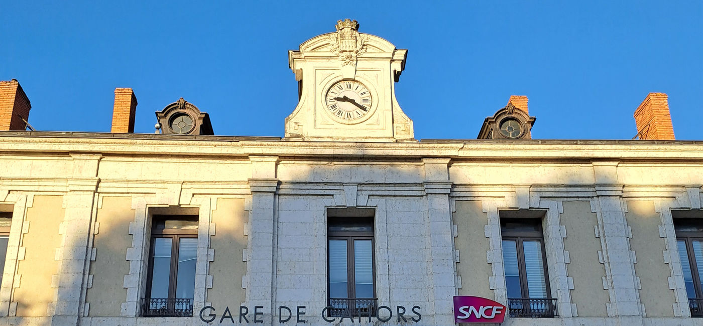 Image: Rail station in Cahors, France in the autumn sun. (Photo Credit: Scott Hartbeck)