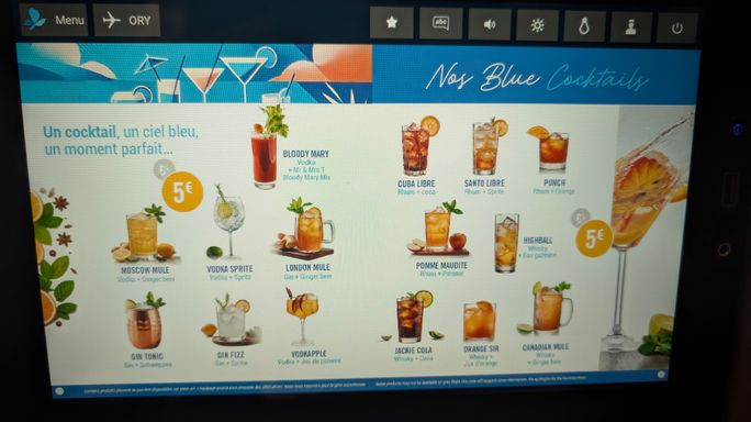 French Bee cocktail menu