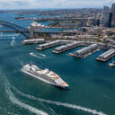 The Seabourn Quest sailing in Australia.