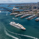 The Seabourn Quest sailing in Australia.
