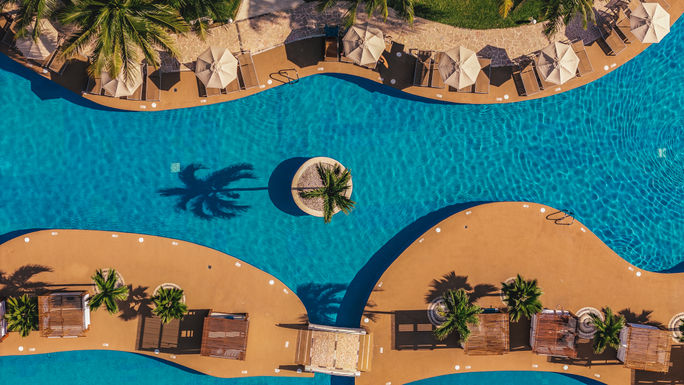 An aerial view of the Iberostar Selection Riviera Cancun An aerial view of the Iberostar Selection Riviera Cancun