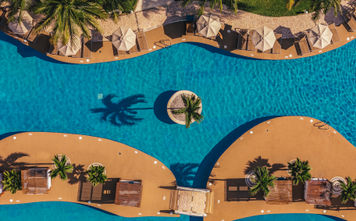 An aerial view of the Iberostar Selection Riviera Cancun
