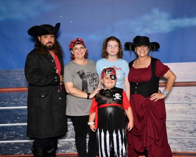 Delaney Binker and her family aboard the Disney Wish. Delaney Binker and her family aboard the Disney Wish.