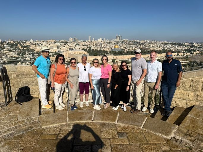 Travel advisors in Israel during an August fam trip. Travel advisors in Israel during an August fam trip.