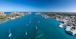 Aerial view of Nassau and Paradise Island