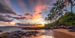 Sunset from Maui, Hawaii.