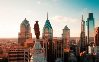 The Philadelphia skyline