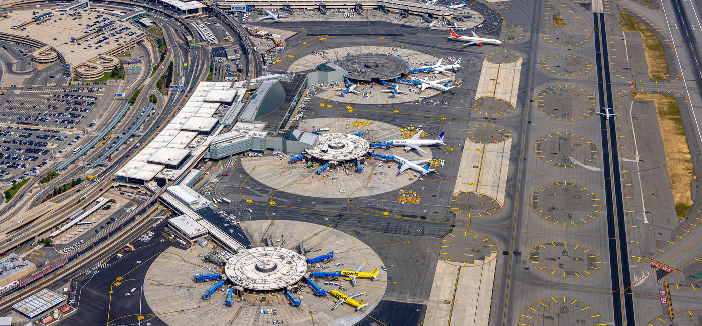 Image: Aerial view of EWR Terminal B and C aprons. (Photo Credit: Port Authority of New York and New Jersey)