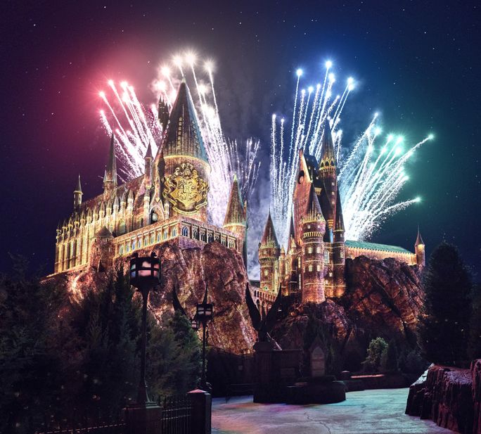 Rendering of the new Hogwarts Always nighttime spectacular at Universal Orlando. Rendering of the new Hogwarts Always nighttime spectacular at Universal Orlando.
