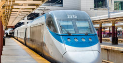 Amtrak Acela Express Train at Boston's South Station