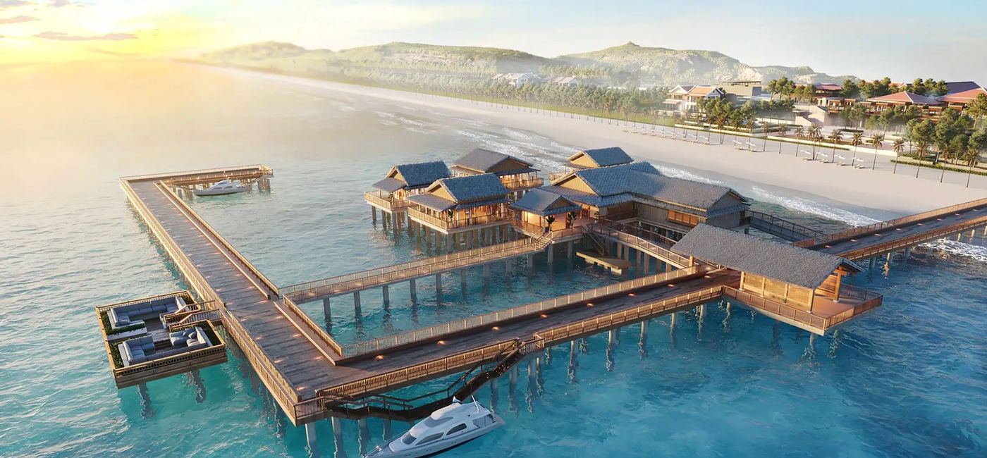 Image: Une représentation du nouveau complexe Park Hyatt (2026) sur l’île de Phu Quoc, près de la frontière cambodgienne (Source: Hyatt)
