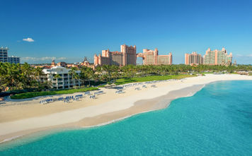 Aerial view of Atlantis Paradise Island Royal Cove Reef