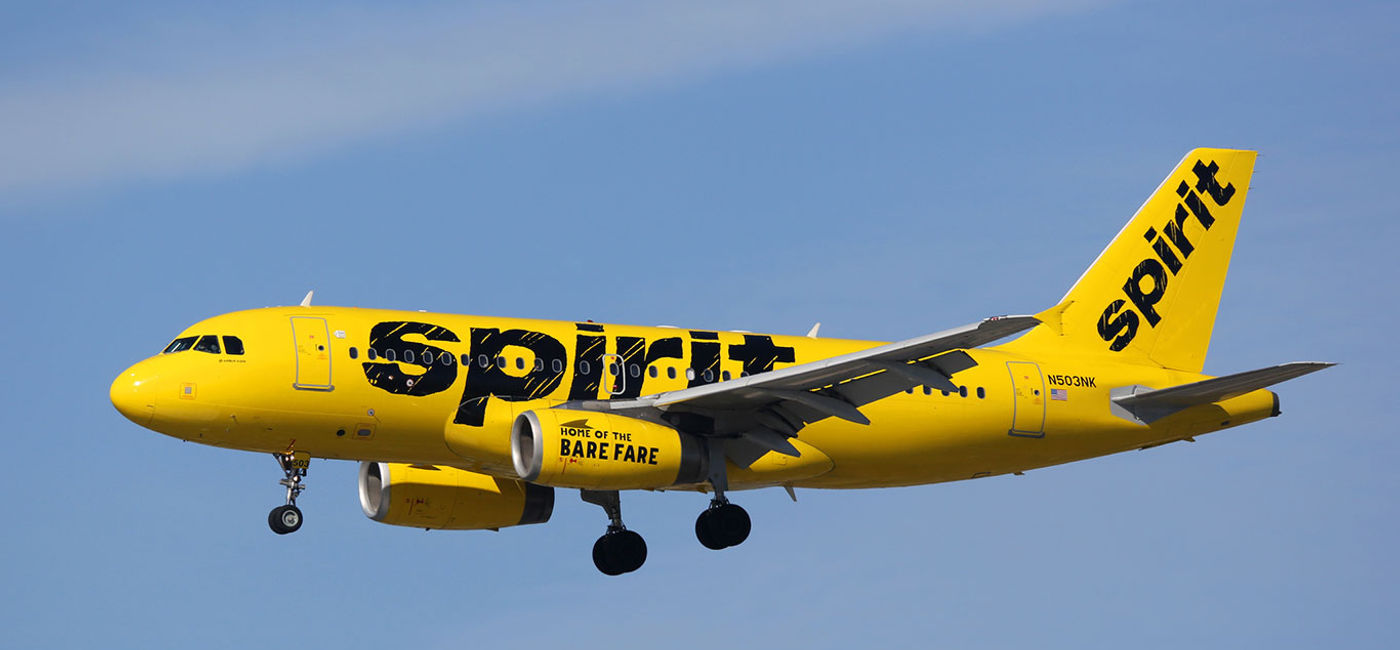 Image: Spirit Airlines Airbus. (Photo via Boarding1Now / iStock Editorial / Getty Images Plus)
