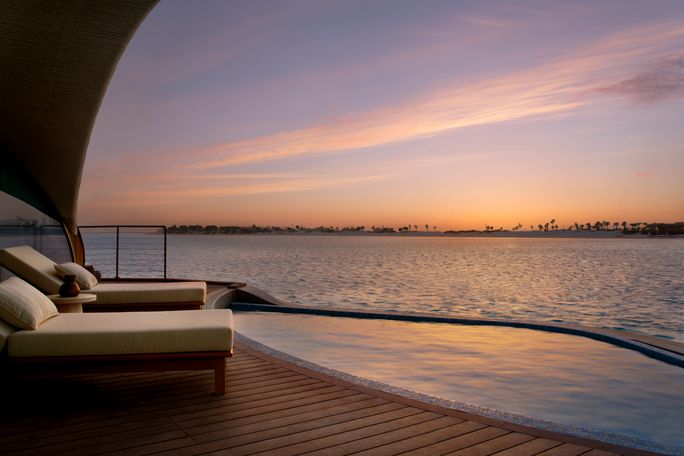Nujuma, a Ritz-Carlton Reserve overwater pool Nujuma, a Ritz-Carlton Reserve overwater pool