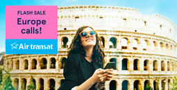 Air Transat Flash Sale to Europe