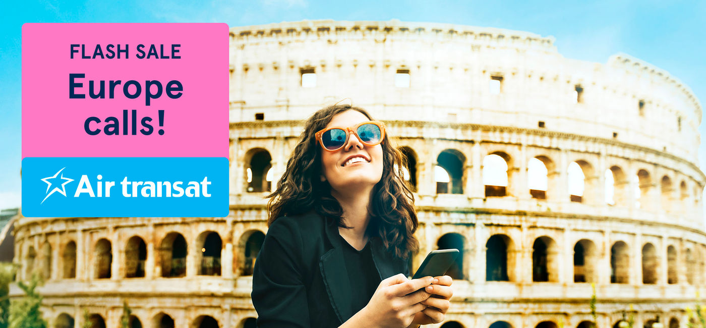 Image: Air Transat Flash Sale to Europe (Photo Credit: Air Transat)