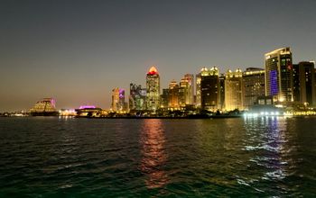 Skyscrapers along the ocean