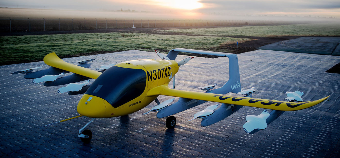Image: PHOTO: Cora, the electric vertical takeoff and landing (eVTOL) air taxi by Wisk Aero LLC. (Photo courtesy of Wisk Aero)