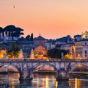 St. Peter's basilica, rome, bridge in rome, italy, churches in rome