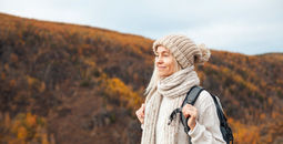 Middle Age Woman Hiking
