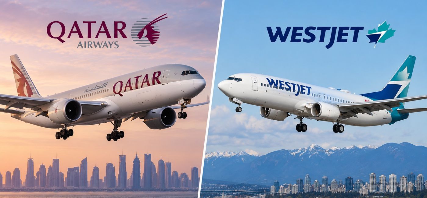 Image: Qatar Airways launches codeshare partnership with WestJet (Photo Credit: AI generated image)