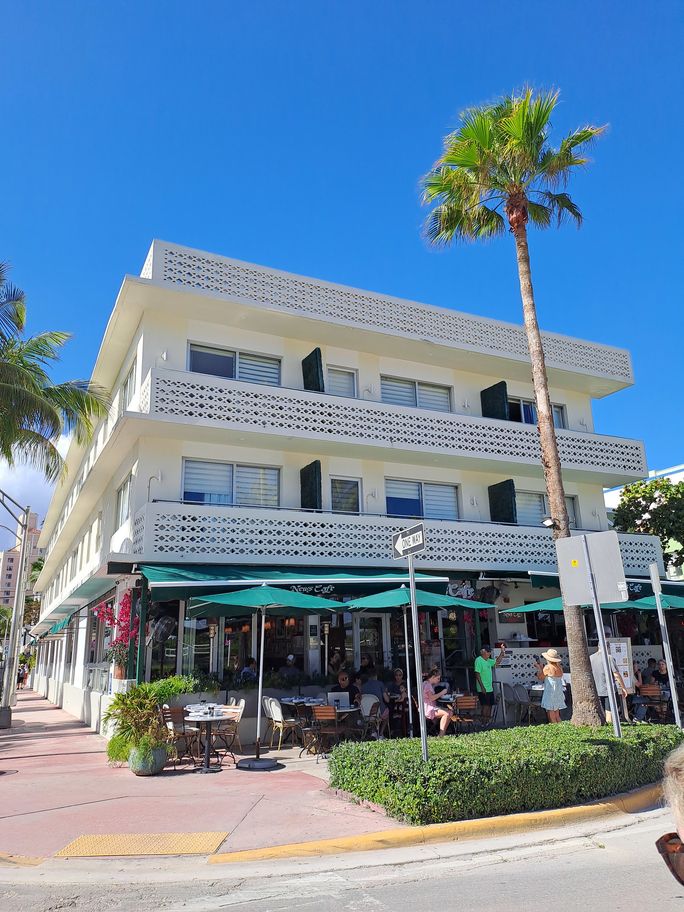 Nachrichtencafé in South Beach, Miami Nachrichtencafé, Café, South Beach, Miami