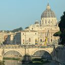 Rome St Peter's river view