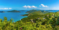 View from Tortola in the British Virgin Islands