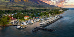Lahaina Harbor, Maui, Hawaii.