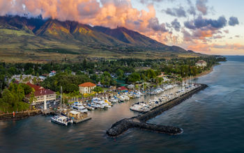 Lahaina Harbor, Maui, Hawaii.